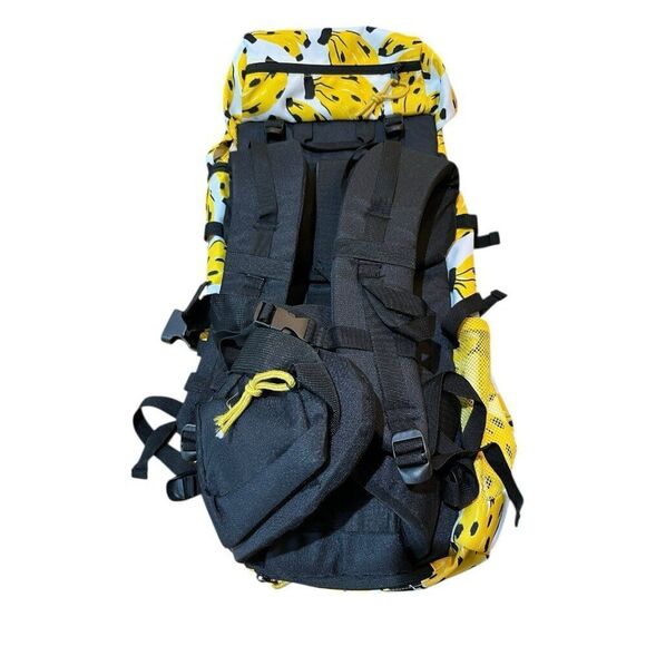 Farm Rio Yellow Banana Travel Hiking Extra Large Backpack Camping New - Picture 2 of 10